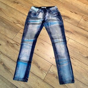 PLAYBOY SATAN JEANS STONE WASH LOOK SRT8 LEG Size (30)